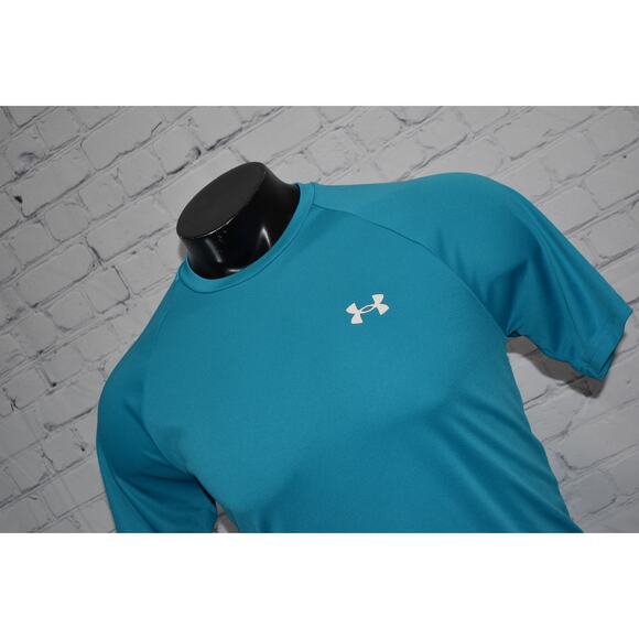 Under Armour Shirt Mens Size Medium Loose Gym HeatGear Polyester Performance - Picture 1 of 6